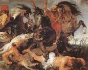 Peter Paul Rubens Hippopotamus and Crocodile Hunt (mk080 Germany oil painting artist